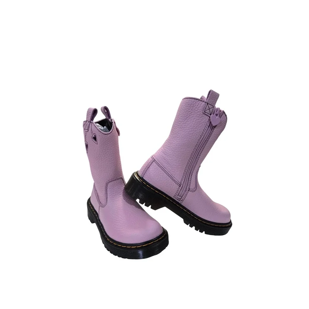 Dr. Martens Bex Heart 31948466 Boots Classic Nappa Lamper Pink Leather Round Toe